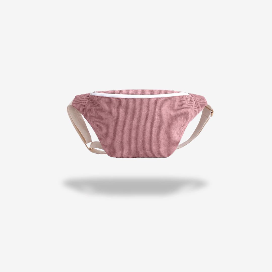 Banane Velours Côtelé | Sac & Banane Rose