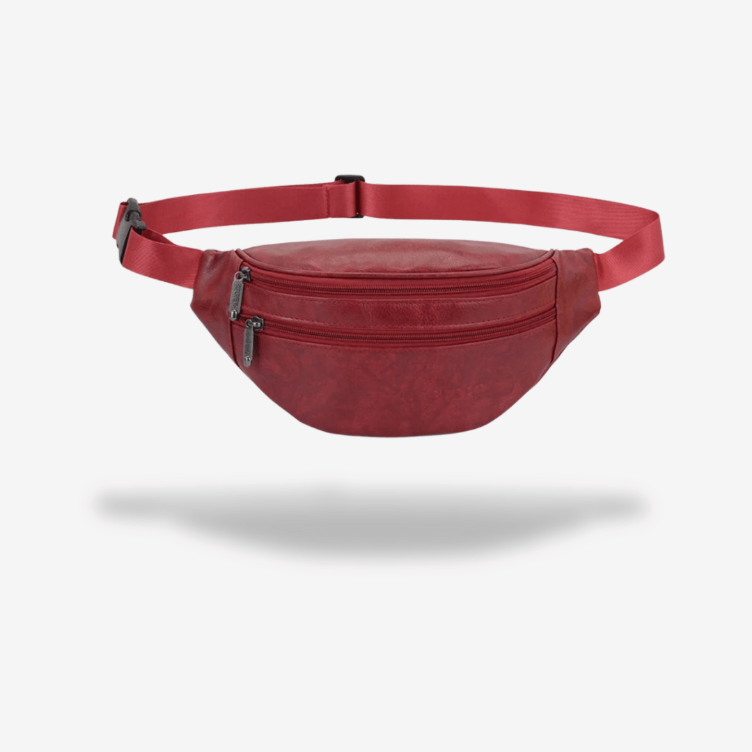 Sacoche Banane Cuir pour Homme | Sac & Banane Rouge