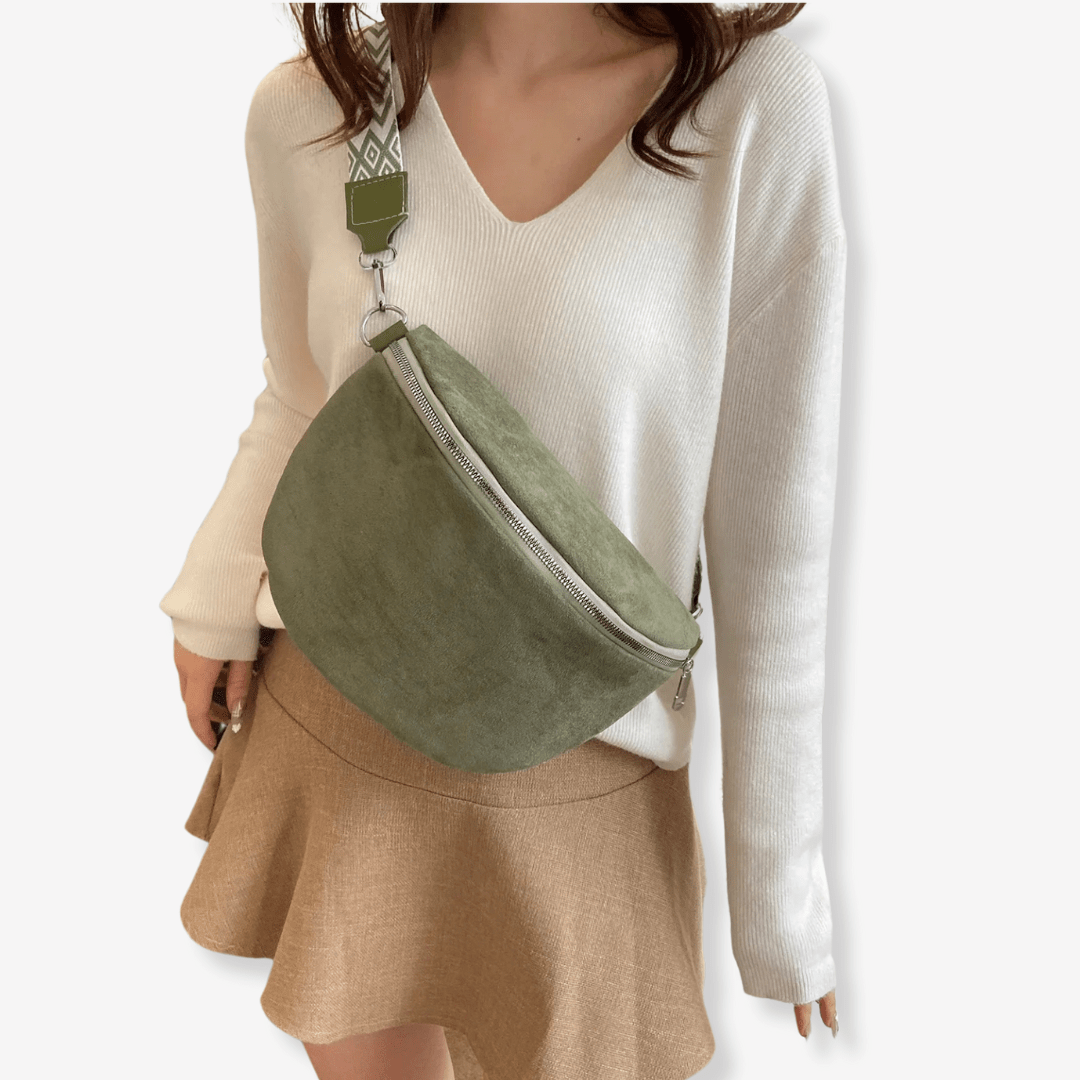 Grand Sac Bandoulière Femme | Sac & Banane Vert