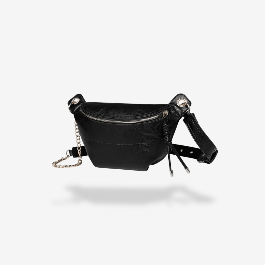 Sac Banane Cuir Noir Femme | Sac & Banane Noir